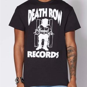 Death Row Records Officially Licensed TShirt Large Black White Shirt